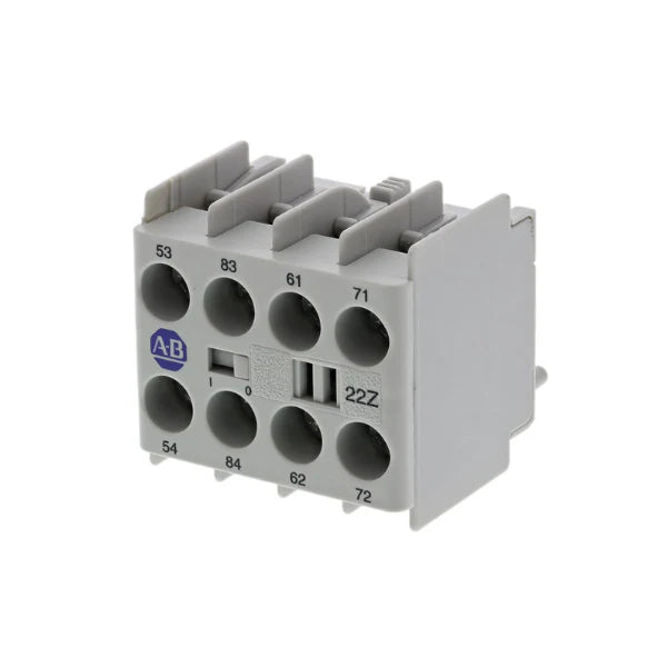 Bloco de contatos auxiliares Allen-Bradley 100-KFA22Z para controle confiável