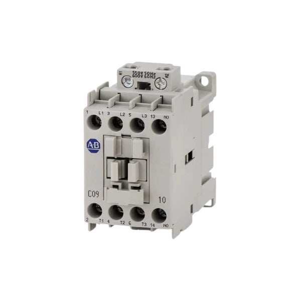 Contator Allen-Bradley 9A, 24V AC/DC, não reversível, MCS-C, compacto, 600V máximo.