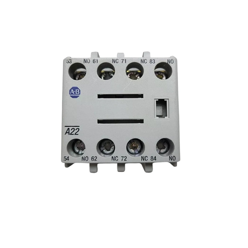 Bloco de contato auxiliar Allen Bradley 100-FA22 para contactores Bulletin 100-C e 100S-C, 2 N.O. & 2 N.C.