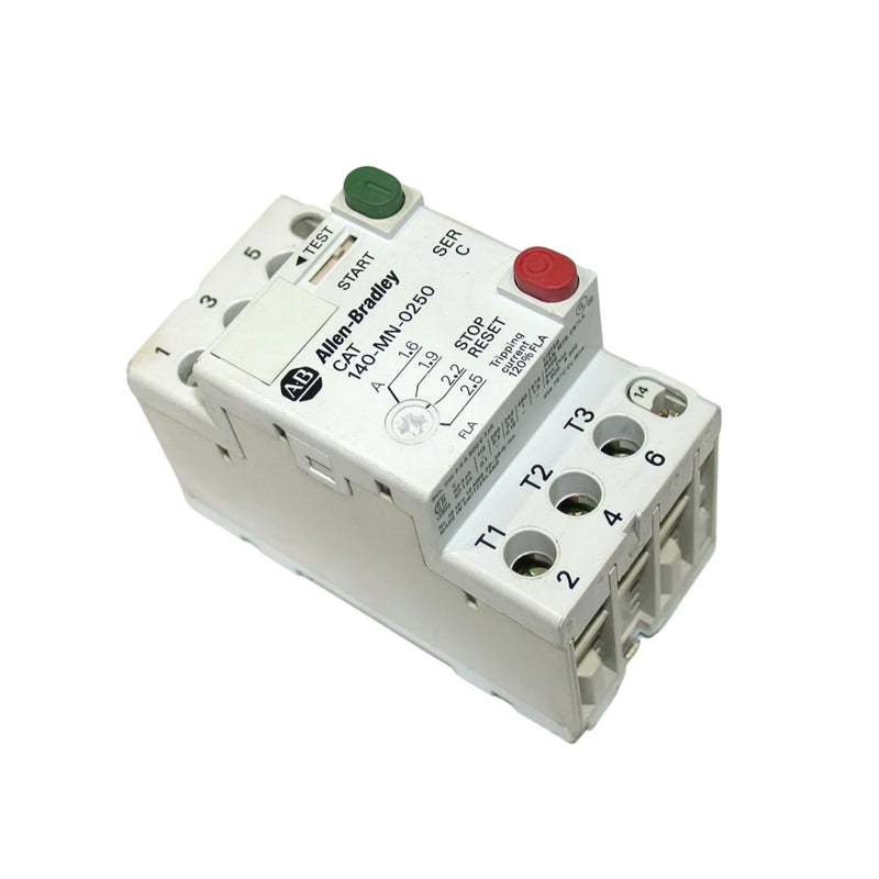 140-MN-0250, proteção robusta para motores elétricos industriais da Allen-Bradley.