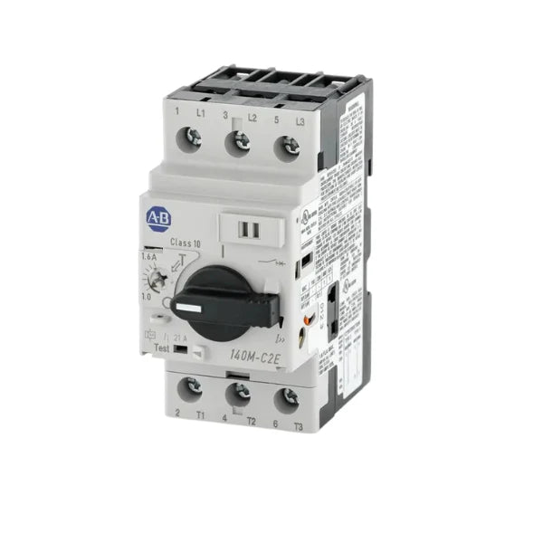 Disjuntor de proteção de motor Allen-Bradley 140M-C2E-B25, trifásico, 25A, para controle industrial