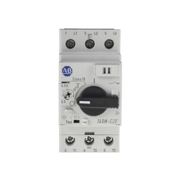 Disjuntor de proteção de motor Allen-Bradley 140M-C2E-B40, trifásico, 40A, certificado IEC para controle industrial
