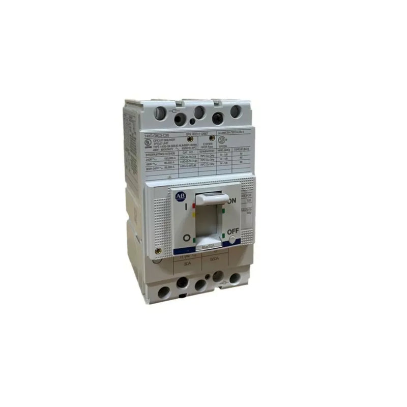 Disjuntor Allen-Bradley 140G-G6C3-C30, 600A, 3 polos, G-frame, 35kA, disparo termomagnético