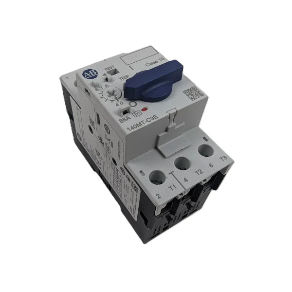 Disjuntor de proteção motor Allen Bradley, 140MT-C3E-B63, ajuste térmico 4-6,3A, compacto e confiável.