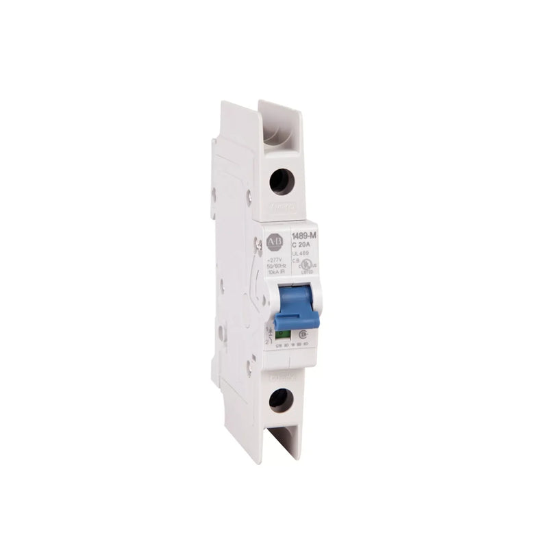 Disjuntor em Miniatura Allen-Bradley com 1 polo, corrente de 15A e trip C para proteção de circuitos industriais.