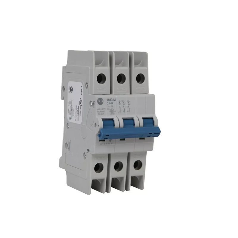 Disjuntor miniatura Allen-Bradley 1489-M3C200, 3 polos, 20A, curva C, integração padrão, indústria.
