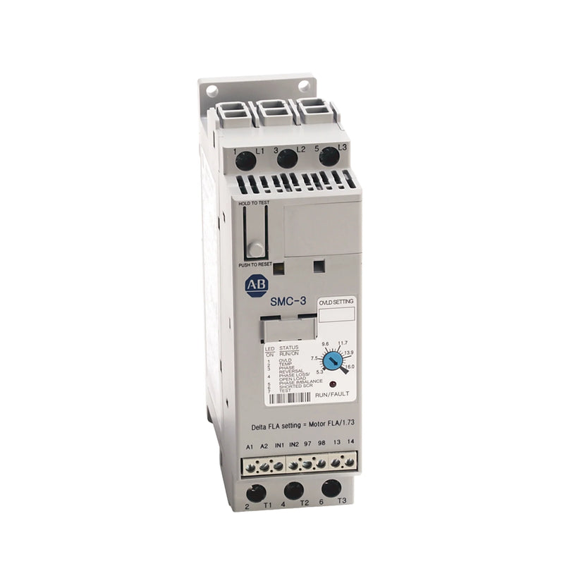 Starter suave Allen-Bradley 150-C16NCD SMC-3 16A 600V trifásico 100–240V AC controle