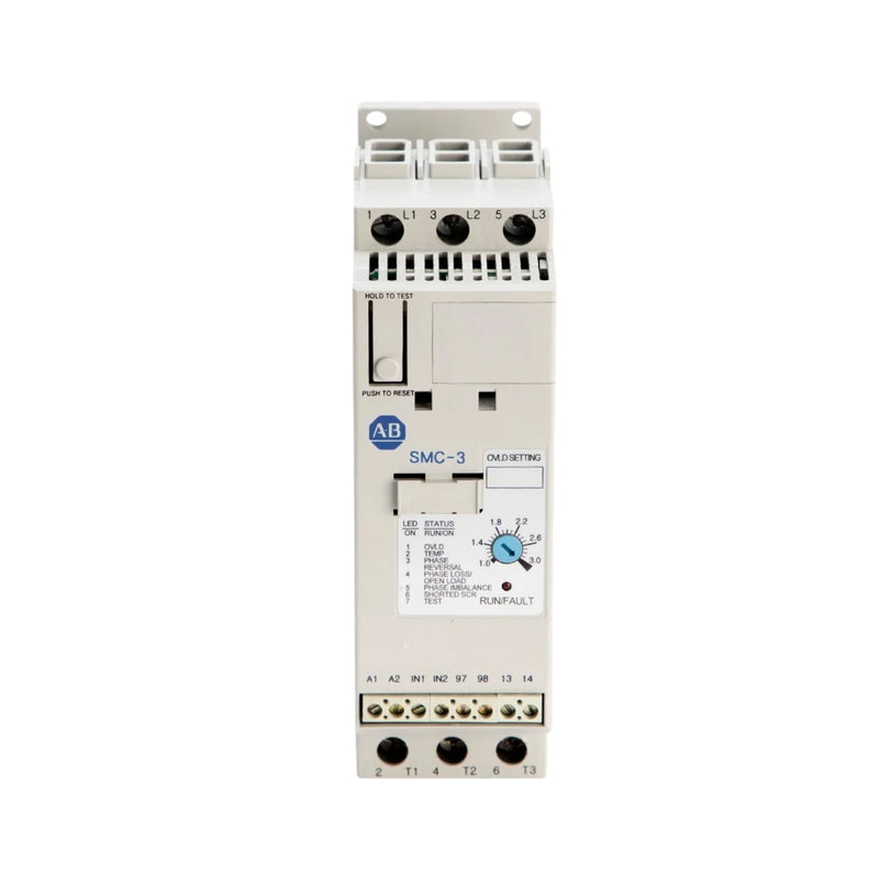 Soft starter Allen-Bradley 150-C3NBD, 3A, 480V AC, trifásico, design tipo aberto