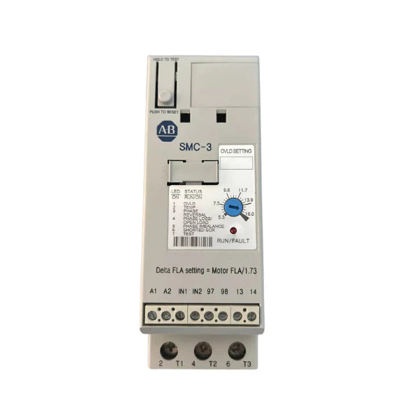 Controlador de Motor Allen-Bradley 150-C16NBR com classificação de 16A, ideal para sistemas trifásicos e fácil de instalar.