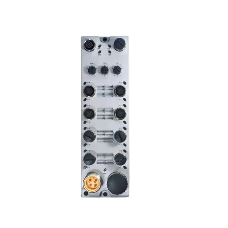 Módulo Allen-Bradley 1732E-12X4M12QCDR com 16 I/O, ideal para automação e ambientes industriais robustos.