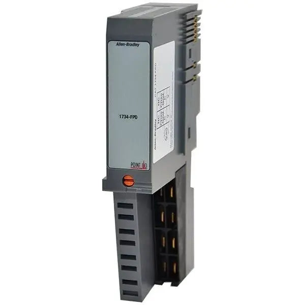 Distribuidor de potencial modular Allen-Bradley 1734-FPD para distribuição eficiente de tensão na automação industrial.