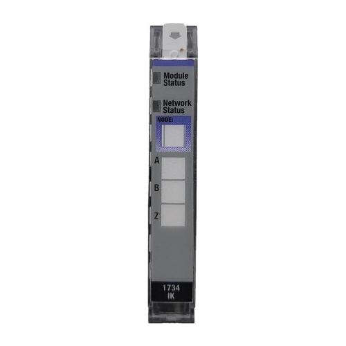 Módulo Allen-Bradley 1734-IK POINT I/O, entrada 120V AC, design compacto para controle industrial distribuído.