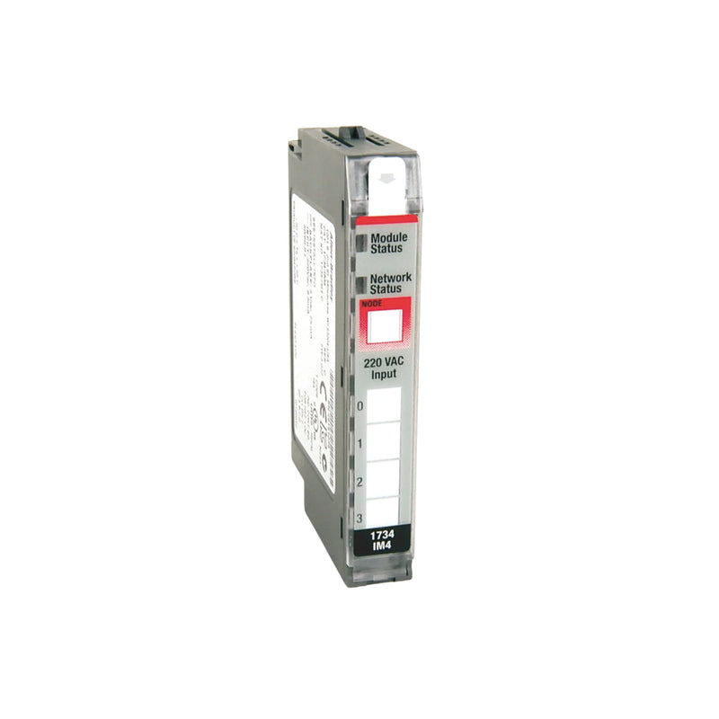 Módulo Allen-Bradley 1746-IO8 SLC 500 com 4 entradas AC e 4 saídas de relé, controle industrial flexível