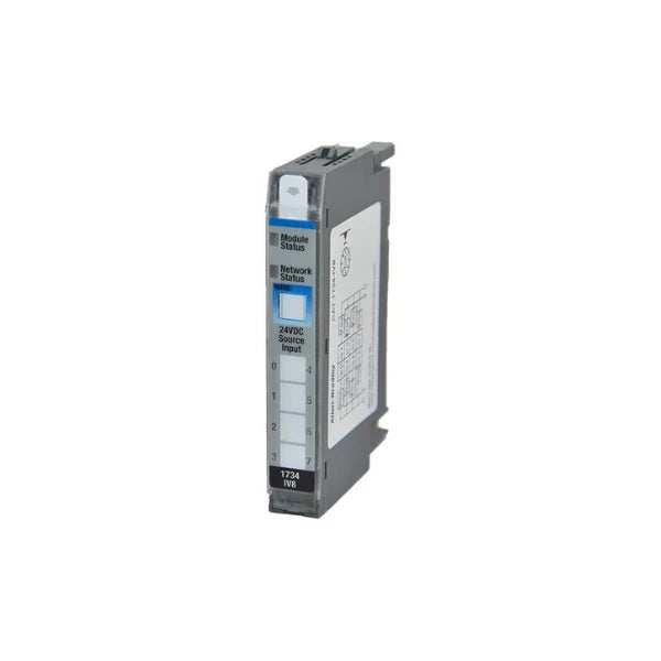 Módulo de Entrada Digital Allen-Bradley 1734-IV8, 8 Canais, 24V DC, compatível com POINT I/O, para automação industrial.