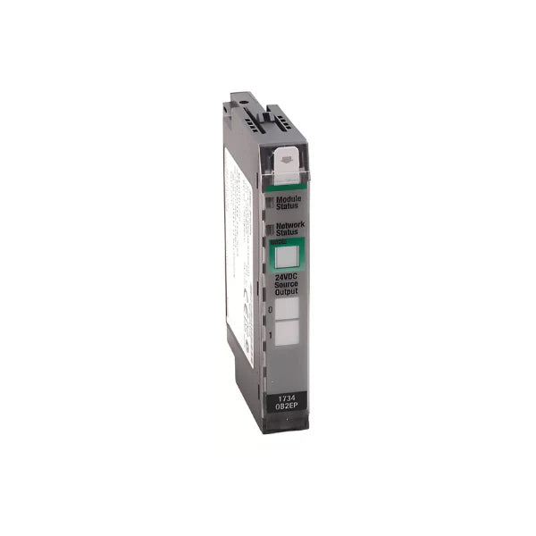 Módulo Allen-Bradley 1734-OB2EP com saídas 24V DC para sistemas POINT I/O. Saídas seguras e eficazes.