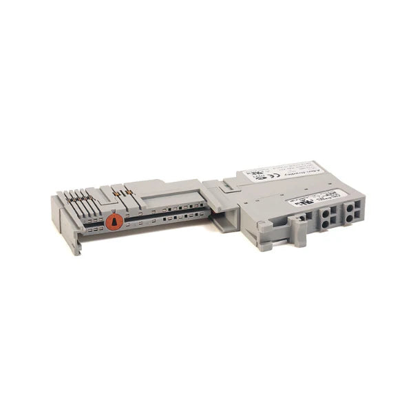 Base de terminais Allen-Bradley 1734-TBCJC para módulos POINT I/O com compensação de junção fria e terminais.