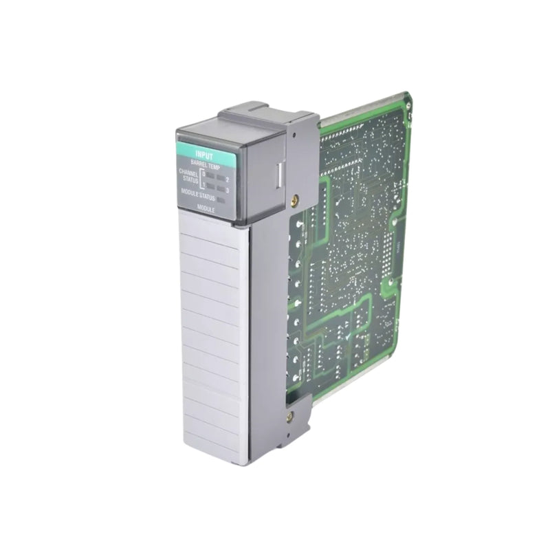 Módulo de controle de temperatura Allen-Bradley 1746-BTM, 4 laços, ideal para automação industrial.