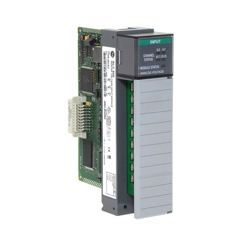 1746-NI16V, módulo de entrada analógica para PLC SLC 500, ideal para medição precisa em automação industrial.