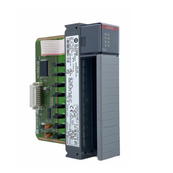 Módulo Allen-Bradley 1746-OA8, 8 saídas AC, faixa 85-265V, automação industrial, controladores SLC 500.