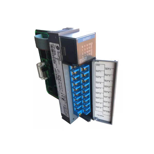 Módulo de saída Allen-Bradley 1746-OB16E, 16-pontos, 24VDC para automação industrial