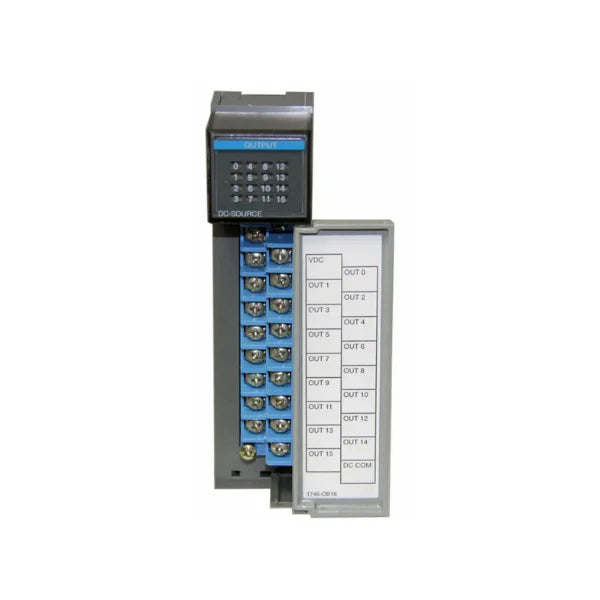 Módulo de saída digital Allen-Bradley 1746-OB16, 16 pontos, 24V DC para sistemas de automação industrial