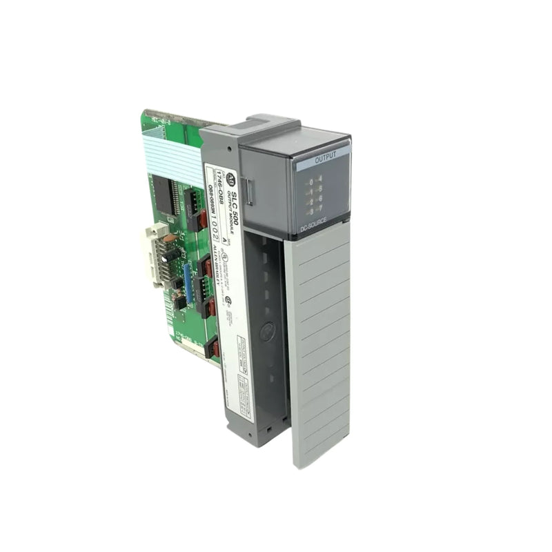 Módulo de saída Allen-Bradley 1746-OB8, 8 pontos, 24V DC, Série A para controle de automação industrial