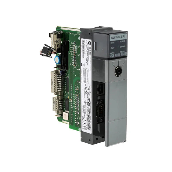 Processador Allen-Bradley 1747-L532, 16K de memória, portas DH-485 e RS-232 para controle de automação industrial