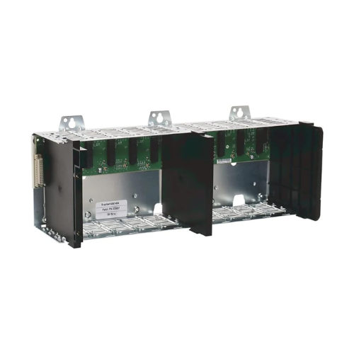 Chassi Allen-Bradley 1756-A10 ControlLogix, 10 slots, para alojar módulos em sistemas de controle de automação industrial.