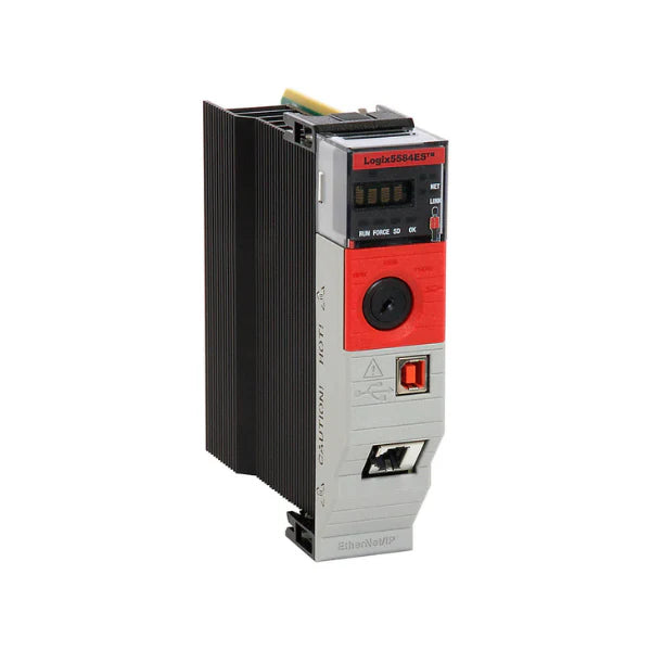 Controlador de segurança Allen-Bradley 1756-L84ES ControlLogix 5580, Ethernet aprimorado para automação industrial rápida.