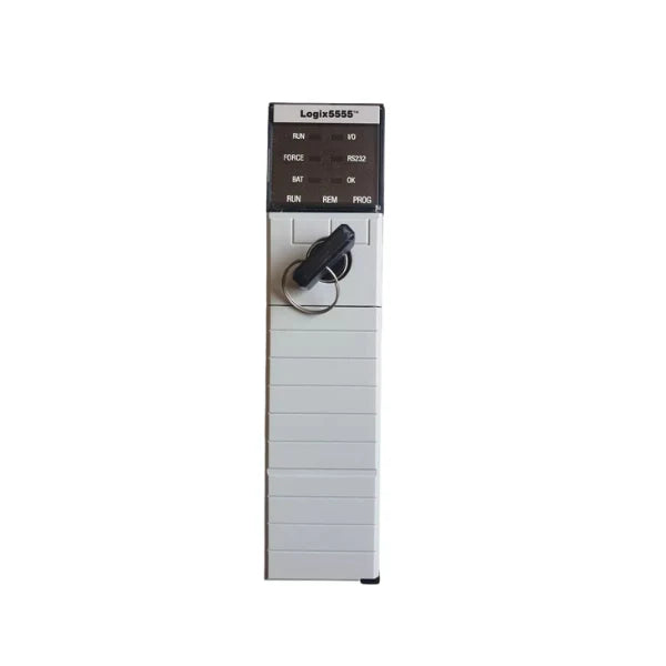 Processador Allen-Bradley 1756-L55 ControlLogix para controle industrial avançado e integração eficiente.