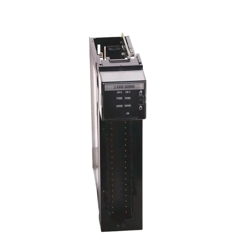 Módulo servo Allen-Bradley 1756-M03SE 3 eixos ControlLogix, interface fibra ótica, suporte controle de movimento.