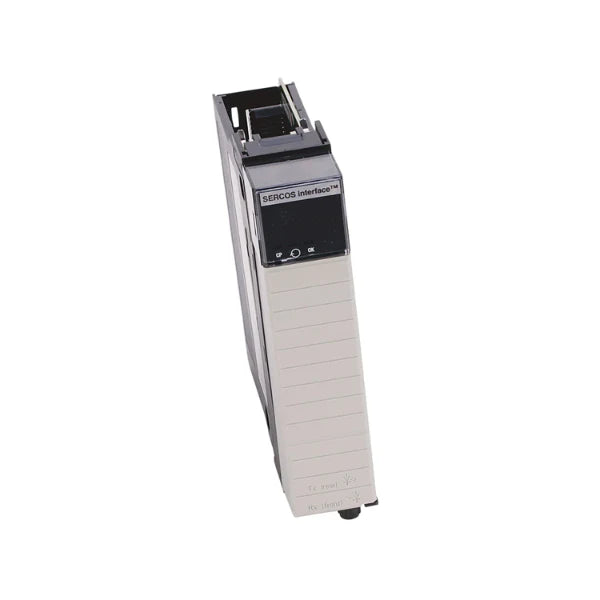 Módulo Servo ControlLogix Allen-Bradley 1756-M08SE com comunicação SERCOS para controle de movimento industrial.