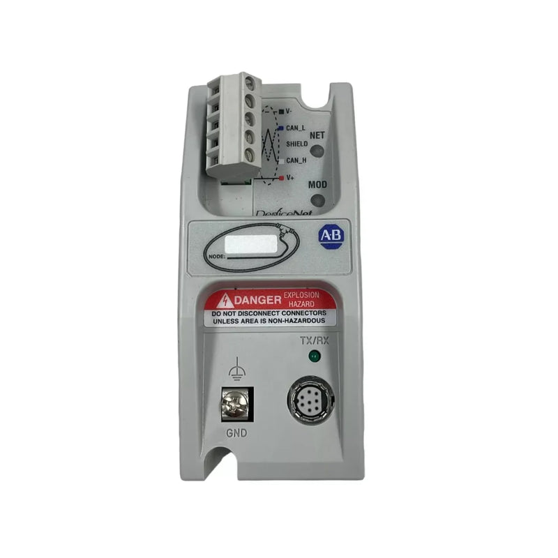 Módulo de Interface DeviceNet Allen-Bradley 1761-NET-DNI para automação industrial e controle eficiente.