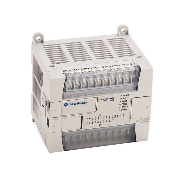 PLC compacto Allen-Bradley 1762-L24BXB com 14 entradas digitais e 10 saídas para automação eficiente.