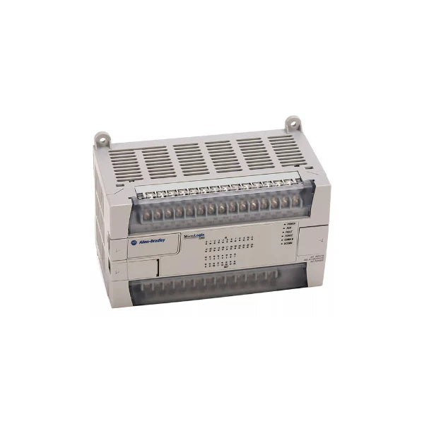 Controlador Allen-Bradley 1762-L40BWAR com 40 pontos de E/S, design compacto para automação industrial.