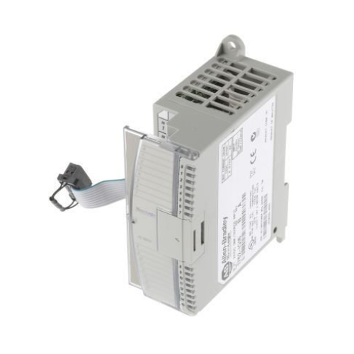 Módulo de saída digital Allen-Bradley 1762-OB16, 16 pontos, 24V DC sourcing, alta densidade para PLCs MicroLogix.