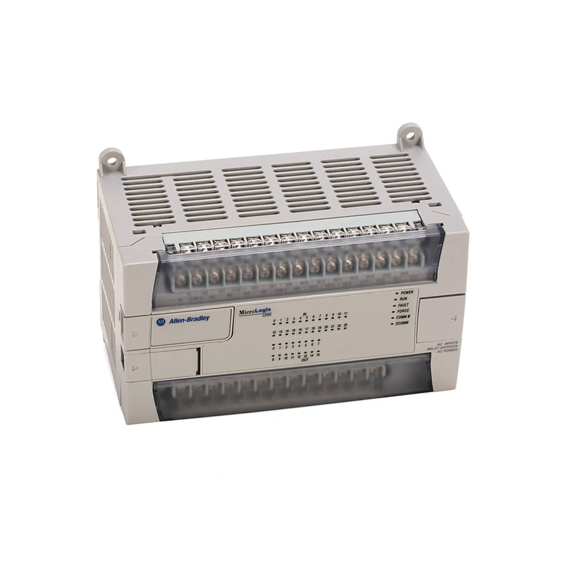 Controlador PLC Allen-Bradley 1762-L40AWAR MicroLogix 1200 para automação com entradas e saídas digitais, compacto e expandível.