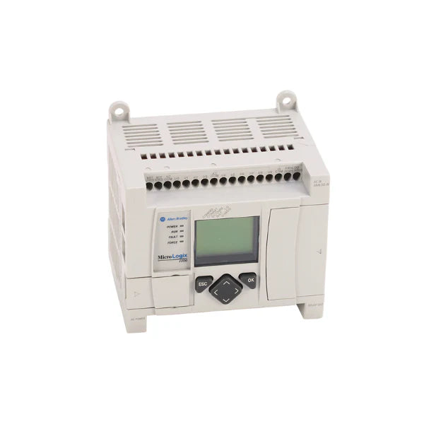 Controlador compacto Allen-Bradley 1763-L16BBB para automação com múltiplas entradas e saídas.