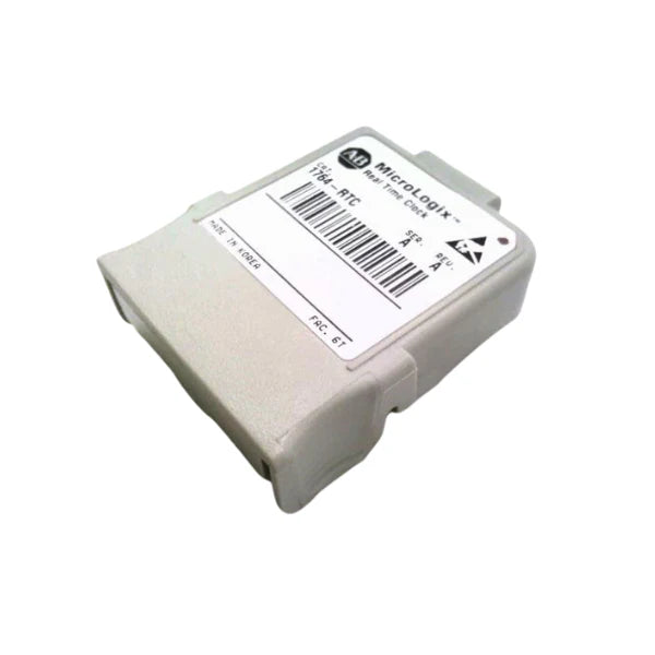 Módulo Allen-Bradley 1764-RTC para controle de tempo preciso em controladores industriais MicroLogix 1500.