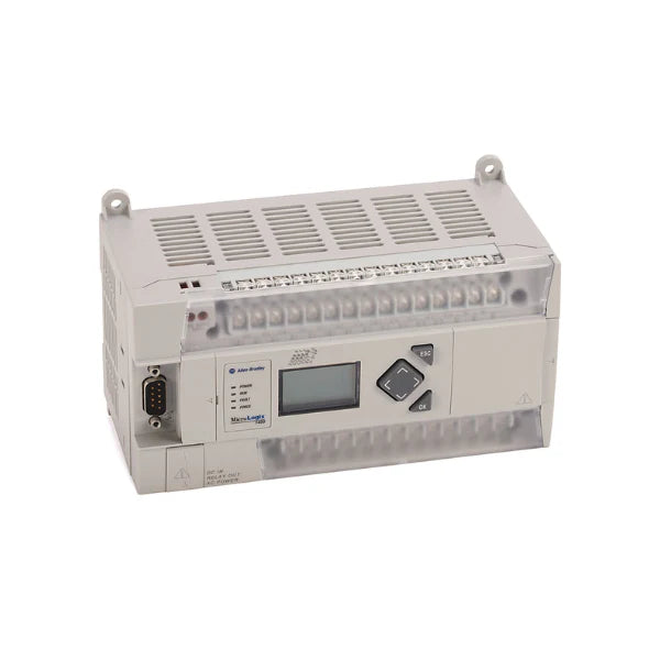 Controlador Allen-Bradley 1766-L32AWA MicroLogix 1400, 20 entradas AC, 12 saídas relé, Ethernet integrada.