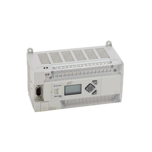 PLC Allen-Bradley 1766-L32BWAA MicroLogix 1400, 20 entradas DC, 12 saídas de relé, 4 entradas analógicas, 2 saídas analógicas, 110/240V AC.