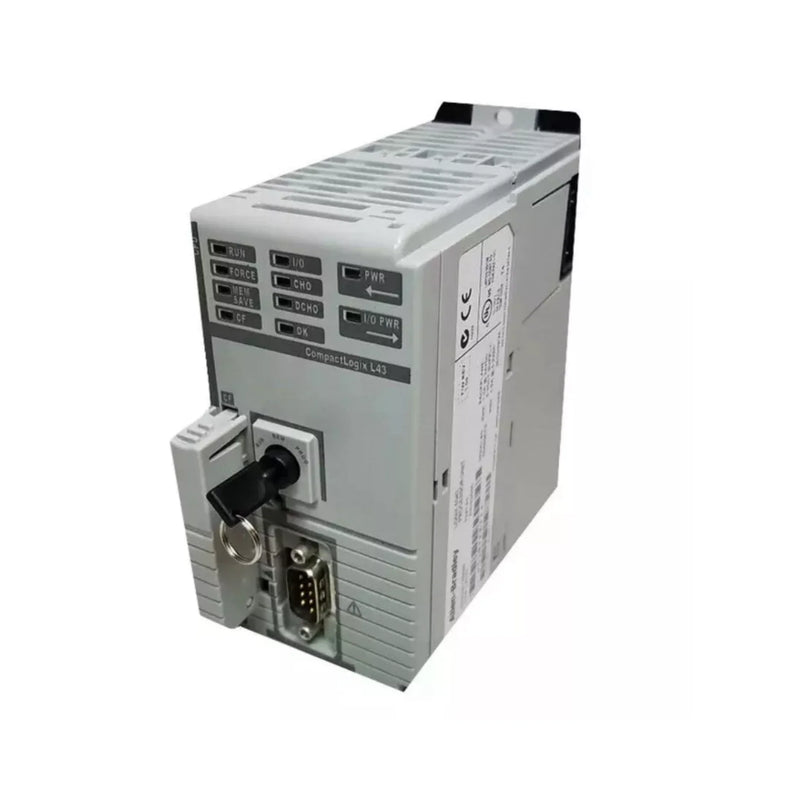 Controlador Allen-Bradley 1768-L43, CompactLogix para automação industrial de médio porte, alto desempenho.