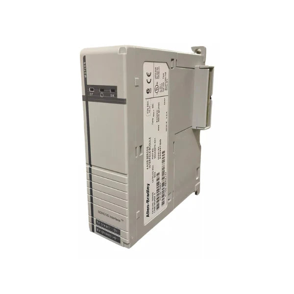 Módulo de interface Allen-Bradley 1768-M04SE SERCOS para controle de movimento preciso em sistemas industriais.
