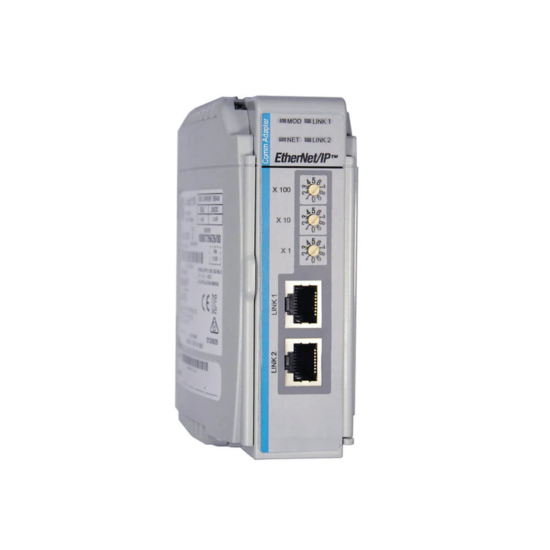 Adaptador Ethernet 1769-AENTR Allen Bradley, permite comunicação I/O remota em sistemas de controle CompactLogix.