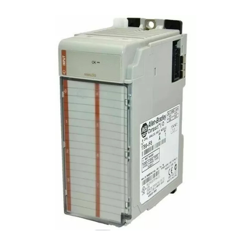 Módulo analógico Allen-Bradley 1769-IF8 com oito canais, oferecendo monitoramento de alta precisão para aplicações industriais.