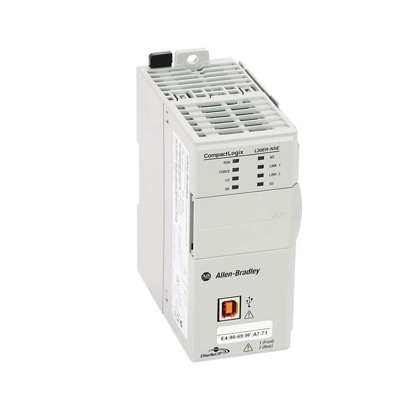 Controlador Allen-Bradley 1769-L30ER-NSE, 1MB, duas portas Ethernet/IP, sem supercap RTC