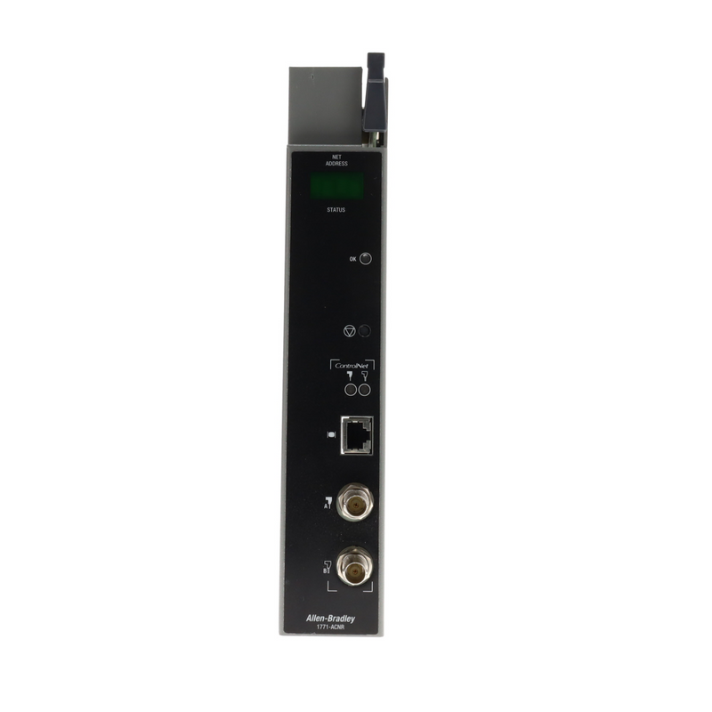 Módulo de interface ControlNet Allen-Bradley 1771-ACNR/B, comunicação de duas portas, mídia redundante, série B.