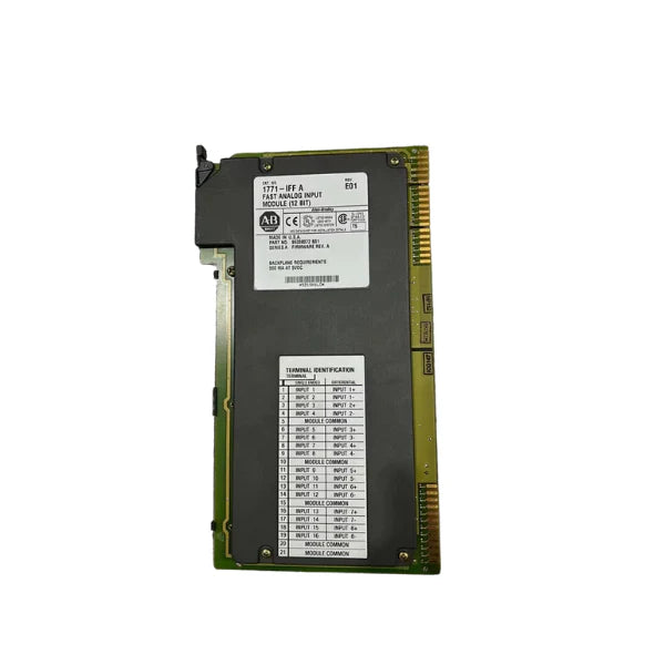 Módulo Allen-Bradley 1771-IFF para PLC-5 com entrada analógica rápida e opções de configuração flexíveis
