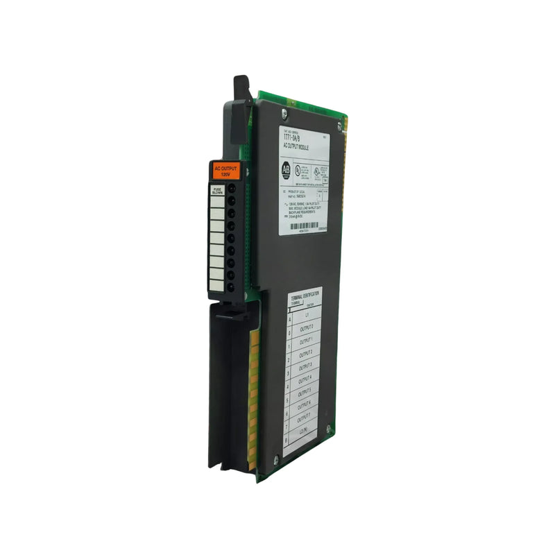 Módulo de saída AC Allen-Bradley PLC-5, 8 canais, 120V, para controle de dispositivos de alta tensão em automação