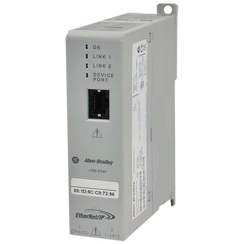 Adaptador Ethernet industrial para comunicação robusta em automação, com alta velocidade, durabilidade e diagnóstico avançado.
